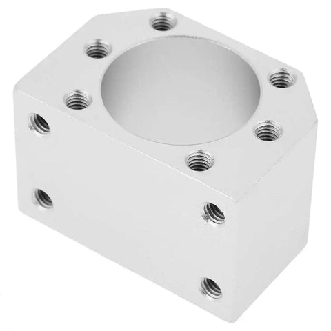 Rugged Aluminum Ball Screw Nut Housing Seat Mount Bracket For SFU2005 SFU2010 CNC Projects Sleek Dope Polished Finish