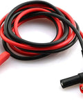 4mm Banana Plug To Alligator Clip Test Lead Set 1m Pure Copper L Type Dual Probe Cables For Multimeters 15A Max Black And Red