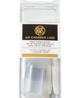 Air Gun Chamber Lube 0.5 Ounce with Applicator Needle in packaging, silicone oil lubricant for PCP and air pistols to prevent jamming.