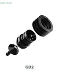 Exploded view of Waterless Trap Seal For 2 Inch Drain Pipe Fits Medium Drains 50 To 58 mm Easy Install Recess 2 To 4 Inches Keeps Sewer Gas Out Stink Proof And Durable For Home Plumbing Use.