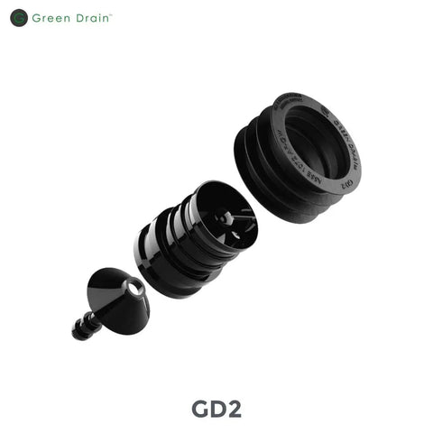 Exploded view of Waterless Trap Seal For 2 Inch Drain Pipe Fits Medium Drains 50 To 58 mm Easy Install Recess 2 To 4 Inches Keeps Sewer Gas Out Stink Proof And Durable For Home Plumbing Use.