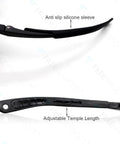 Red Light Therapy Glasses 200Nm To 2000Nm With OD 4 Plus UV Shield Pro Grade Lightweight Frame showing anti-slip and adjustable parts