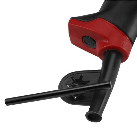 Close-up of the handle and keyed chuck of 7.5 Amp Half Inch Corded Hammer Drill With 2 In 1 Drilling And Hammer Function High Torque Motor