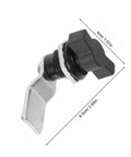 Black T Handle Cam Lock For Cabinets And Boxes Easy To Install And Use Made From ABS And Metal with measurements 4cm and 6.5cm
