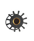 Top view of Water Pump Impeller Repair Kit Replacement For Johnson Volvo Penta Yanmar Indmar Jabsco Boats Featuring 12 Blade Neoprene
