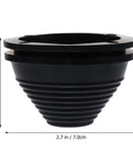 Tower Shaped Synthetic Rubber Wire Protection Grommet Plug For Hole Seals Heavy Duty Flame Retardant Insulation Oil Resistant And Heat Resistant Wall Grommet For Cables And Automotive Firewall, 2.3 in x 2.7 in