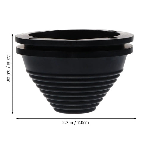 Tower Shaped Synthetic Rubber Wire Protection Grommet Plug For Hole Seals Heavy Duty Flame Retardant Insulation Oil Resistant And Heat Resistant Wall Grommet For Cables And Automotive Firewall, 2.3 in x 2.7 in