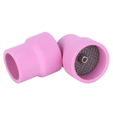 Premium 2 Piece Ceramic Welding Cups That Are A Total Game Changer For WP 9 20 And 25 Torch Series Tools, pink ceramic cups.