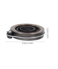 2pcs Heavy Duty Steel Drill Coil Springs Built For Durability And Elasticity Perfect Replacement For Milling Machines And Drilling Equipment Easy Installation Ensures Stability In Industrial Mechanical Workflows viewed from side with dimensions shown.