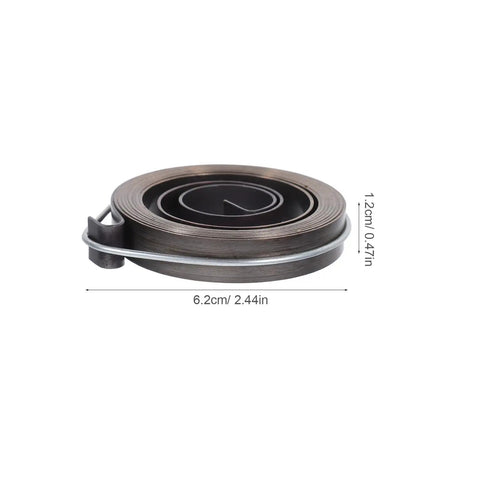 2pcs Heavy Duty Steel Drill Coil Springs Built For Durability And Elasticity Perfect Replacement For Milling Machines And Drilling Equipment Easy Installation Ensures Stability In Industrial Mechanical Workflows viewed from side with dimensions shown.