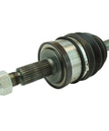 Close-up of Front CV Axle Assemblies With Wheel Bearing And Hub, 4 Piece Kit for Chrysler 300, Dodge Challenger and Charger