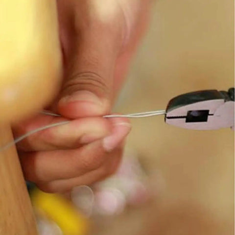 Using 9 Inch Steel Fuse Pliers With Safety Lock Heavy Duty 3 In 1 Wire Cutter And Twister for precise wire cutting