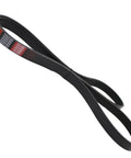 Heavy Duty L4 Engine Serpentine Drive Belt For 2006 2011 Honda Civic 1.8 Liter close-up showing rubber construction and length.