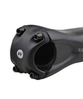 Close-up of bike stem with Titanium M5x16mm Hex Allen Bike Stem Bolts With Washer Black Finish 6 Pack Ride Ready Pro Grade