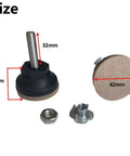 Adjustable Felt Chair Leveling Feet With 42mm Base For Wood Furniture Balance And Floor Protection No Fuss Height Adjustable Screw Wide Bearing Base To Stop Slipping And Scratches On Tables Cabinets Desks And Sofas, 32mm threaded foot