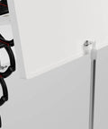 Detail of the Rock Solid Electric Attic Ladder With Remote Controlled Folding Pull Down Loft Stairs showing assembly mechanism.
