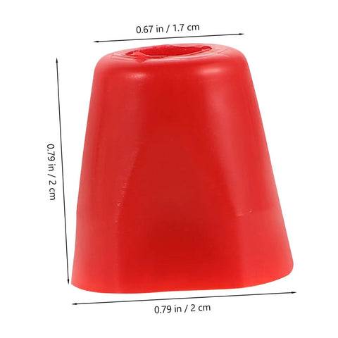 Heavy Duty Fencing Nut Repair Tool For Sabre Gear, red plastic protective sleeve, measurements of 0.79 x 0.67 in shown