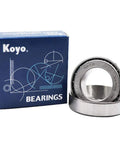 33205JR Tapered Roller Bearing 25mm Bore 52mm Outside Diameter 22mm Width Metric Precision Bearing box and bearing close-up