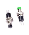 Two 12 Pack 1A 250V AC SPST Momentary Mini Push Button Switches Normal Open 2 Pins 6.9mm Thread Compact Power Switches