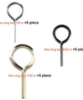 Hex Dogging Key Set With One Eighth Inch Five Thirty Seconds Inch And Seven Thirty Seconds Inch Sizes For Push Bar Panic Exit Device