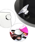 10X Magnifying Makeup Mirror With Stainless Steel Tweezers Portable Round Mirror Travel Set With Two Suction Cups for bathroom use