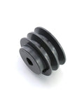 Cast-iron double-groove pulley, AK fixed bore, 3.05 in OD, 5/8 in bore for A, 3L and 4L V-belts
