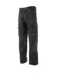 Stretch Work Pants For Men Black 38x31 With Reinforced Knee Pad Pockets, Cargo Side Pockets, Hammer Loop, and Ruler Pocket