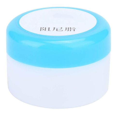 Container of White Damping Grease Paste, 1.9 Oz, Mechanical Lubricant For Rubber O Rings And Bearings, blue lid, industrial use