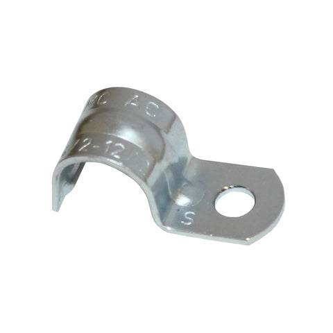 One Hole AC/MC Cable Strap 3/8 Inch Gray 100 Count For 14/2 And 12/2 Cables, steel strap for electrical installations