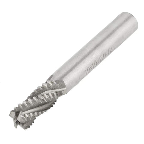 DANAIXZ 4-flute HSS end mill, 10mm diameter, 75mm length, CNC milling tool for metal wood plastic engraving