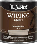 Heavy Bodied Wiping Stain In Classic Weathered Wood Hue For Tough Pines And Maples Easily Tintable Formula in half pint can.