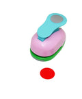Circle Punch 1.2 Inch 30mm Craft Lever Punch For Scrapbooking And Card Making Gift Tags And DIY Paper Crafts, pink handle