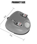 Heavy Duty Dual Laser Parking Sensor For All Vehicles Featuring 360 Degree Rotation And Motion Activated Auto Stop Light 4x4 inch gray device top view.