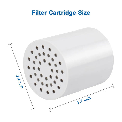 15 Stage Shower Filter Replacement Cartridge With VC For High Output Universal Fit Cuts Chlorine And Heavy Metals Fluoride Lime And Scale 4 Pack size