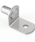 Dead Nuts Secure Quarter Inch L Shaped Shelf Pegs 40 Pack Cabinet Bracket Pins, silver steel peg, ideal for heavy duty storage solutions.
