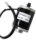 24V 100W Brushed DC Scooter Motor With 9 Tooth Sprocket Kit For Electric Scooters Delivers 2700 RPM And 0.35 Nm Torque Instant Rotation Recovery Snappy Power Smooth Ride Easy Plug And Play Install, black metal motor with wire lead