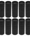 Pack Of 10 Black Kraft Paper Mailing Tubes 20ml Capacity With Snug Caps Thick Wall Round Cardboard Cylinders For Tea Cosmetics DIY