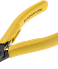 Square Cutter With Oval Head Flush 8161 for precise clean cuts in metal and wood, yellow ergonomic grip, side view