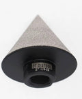 DT-DIATOOL diamond beveling chamfer bit for granite/marble tiles, black finish, 2-inch dia, 5/8-11 threaded shank