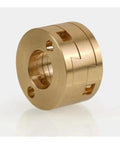 Upgrade Your 3D Printer Game With This Smooth Oldham Coupling For Z Axis Screw Drive Perfect For Ender3 And CR10 To Curb Vibration And Boost Print Accuracy Effortlessly. Brass Oldham coupling for 3D printer Z-axis screw drive