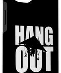 Funny Hang Glider Art IPhone 13 Case For Men And Women Hang Gliding Style Protective Two Part Scratch Resistant Cover Dope Gift Idea For Hang Gliding Fans And Adventurers with 'Hang Out' graphic