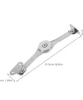 Heavy Duty Soft Close Lift Hinges For Cabinet Doors AGFELO 2 Pack Zinc Alloy Adjustable Lid Stay Hardware with measurements