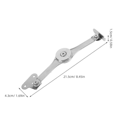 Heavy Duty Soft Close Lift Hinges For Cabinet Doors AGFELO 2 Pack Zinc Alloy Adjustable Lid Stay Hardware with measurements