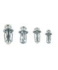 Rivet Nut Kit M4 M5 M6 Zinc Plated Carbon Steel Expansion Nuts For Hollow Walls, License Plates, And Furniture Mounts, DIY Friendly Heavy Duty Fastening Kit For Pro Grade And Home Projects, four sizes
