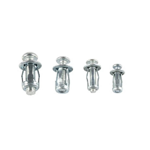 Rivet Nut Kit M4 M5 M6 Zinc Plated Carbon Steel Expansion Nuts For Hollow Walls, License Plates, And Furniture Mounts, DIY Friendly Heavy Duty Fastening Kit For Pro Grade And Home Projects, four sizes