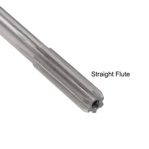 6.1mm Chucking Reamer For Lathe HSS Cobalt M35 With D4 Precision, 6 Flutes, Straight Flute Detail, Uncoated Metalworking Tool