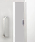Handle Free Magnetic Latch For Cabinets And Cupboards White Plastic Magnetic Catch on white cupboard edge