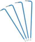 4 Pack 3mm Ball End Hex Keys Set, L Shaped Long Arm Allen Wrenches for Tight Spaces, Ball Point Hex Tools by BokWin in Blue
