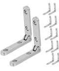 12 Pack Zinc Alloy Box Hinges for Jewelry Boxes and Small Wooden Cabinets NUOBESTY hinges with 90 degree operation, silver-tone finish.