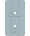 Rock Solid Optic Mounting Plate Engineered For Aimpoint Acro Footprint Compatible With Beretta 90 Series Rdo Handguns, grey adapter plate.